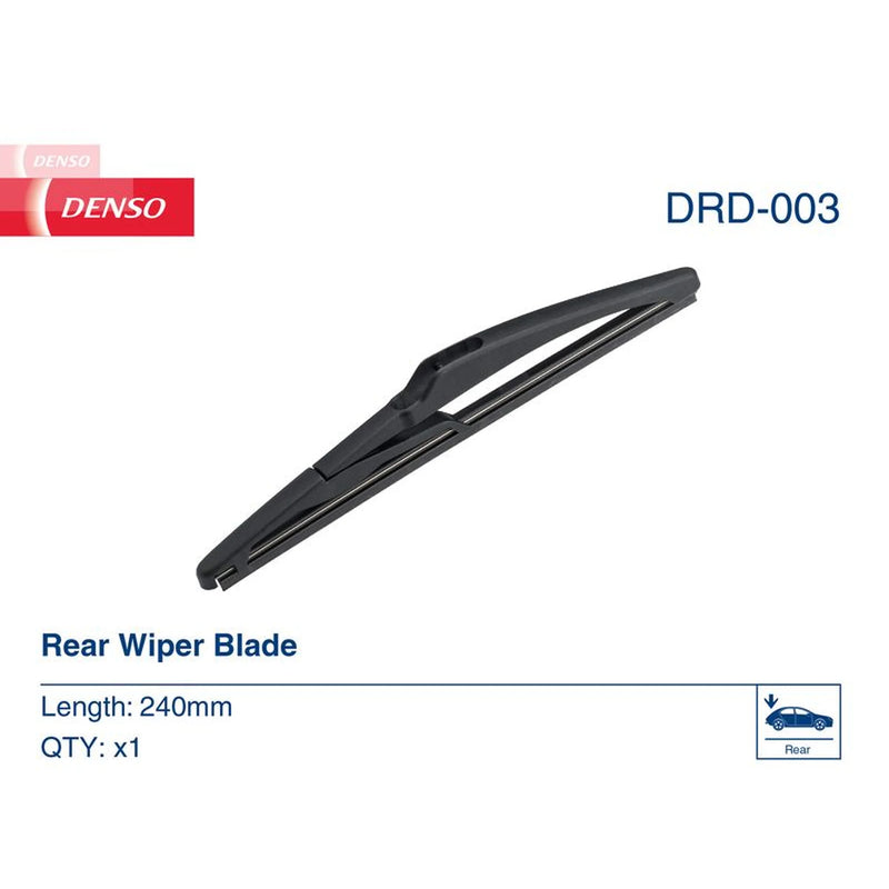 Denso Rear Wiper Blades fits DS DS 5 2015-2018 1.6 2.0