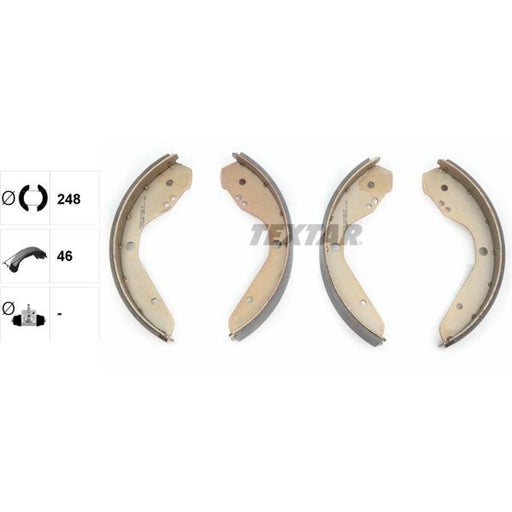 Textar Brake Shoe Set Axle Kit 91012400