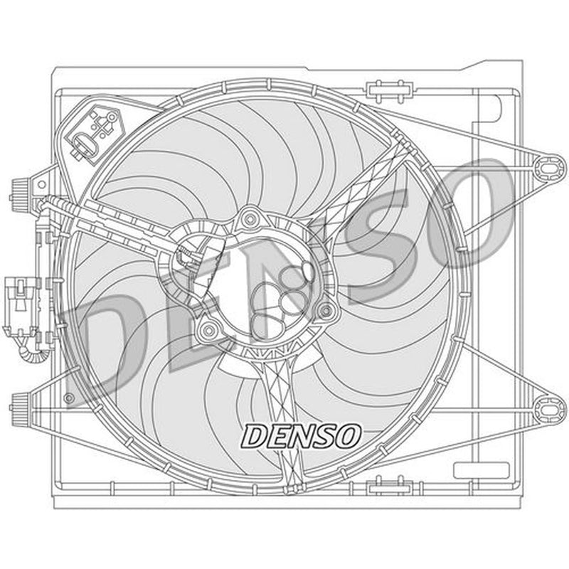 Denso Engine Cooling Fan fits Fiat Panda 2012-2015 0.9 1.2 1.3