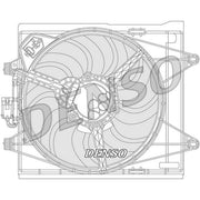 Denso Engine Cooling Fan DER09051