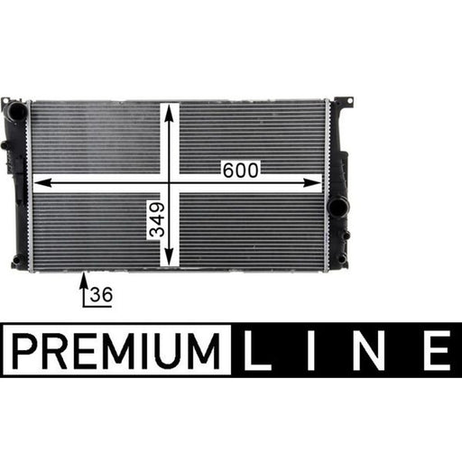 Mahle Engine Radiator fits BMW 3 2012-2015