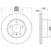 Mintex Front & Rear Brake Discs & Pads fits BMW 1 2004-2011