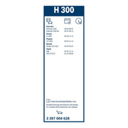 Bosch Conventional Wiper Blade 300mm — H300 fits Chevrolet Silverado 1500