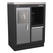Sealey Superline Pro 1.6m Corner Storage System Wood Worktop APMSSTACK08W Sealey - Dynamic Drive