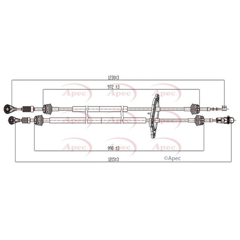 Apec Manual Transmission Cable Pull CAB7030