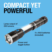 CCA Ring Telescopic LED Torch with Lamp - RT5195 Ring Automotive - Dynamic Drive