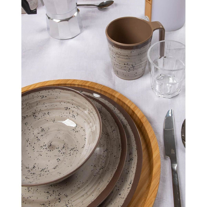 Bo-Camp Cup Halo Melamine 4 Pieces Beige Bo-Camp - Dynamic Drive