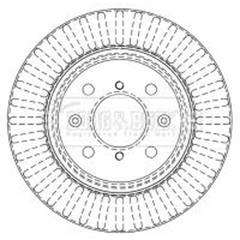 Borg & Beck 2 x Vented Front Brake Discs BBD4512-x2