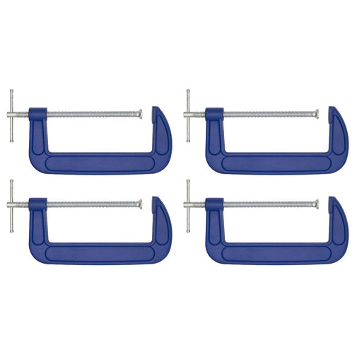 Sealey G-Clamp 200mm Pack of 4 AK60084 Sealey - Dynamic Drive