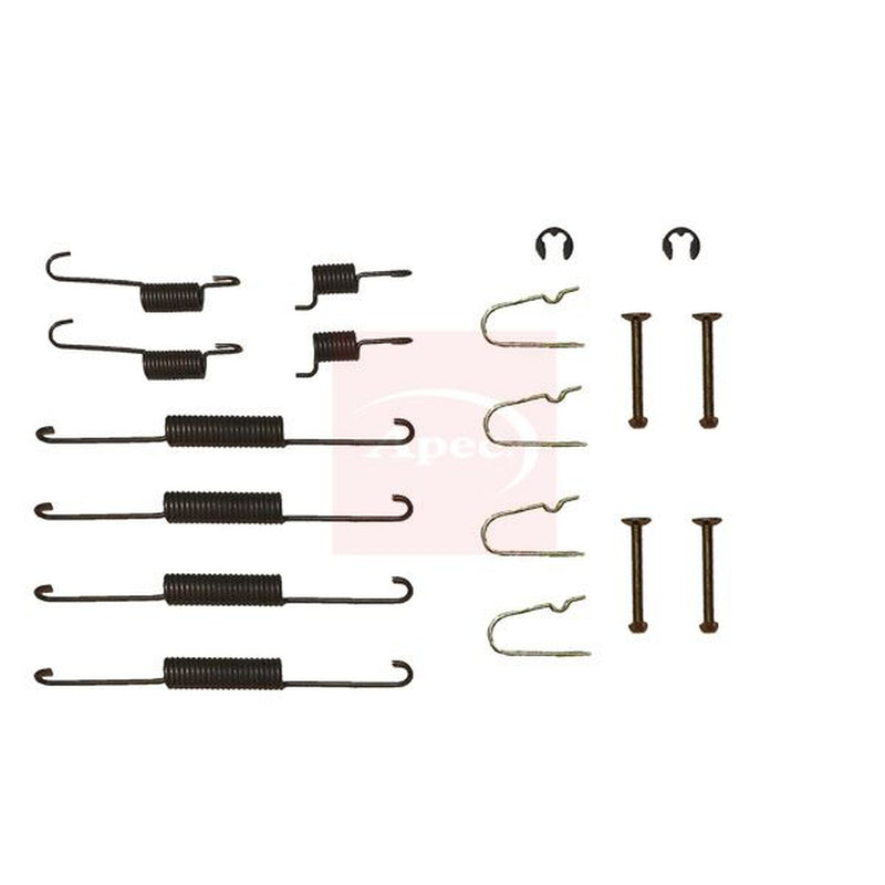 Apec Brake Shoe Accessory Kit Rear fits Kia Rio I 2000-2005 1.3 1.5