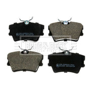 Borg & Beck Front & Rear Brake Discs & Pads fits VW Transporter Platform