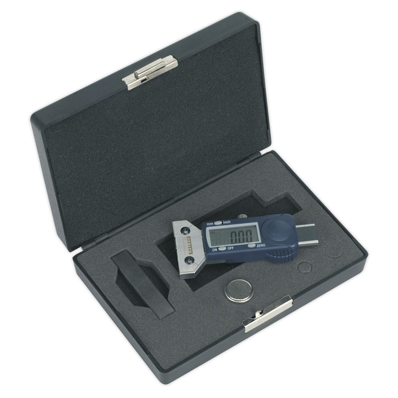 Sealey Digital Tyre Tread Depth Gauge DVSA Approved VS0563 Sealey - Dynamic Drive
