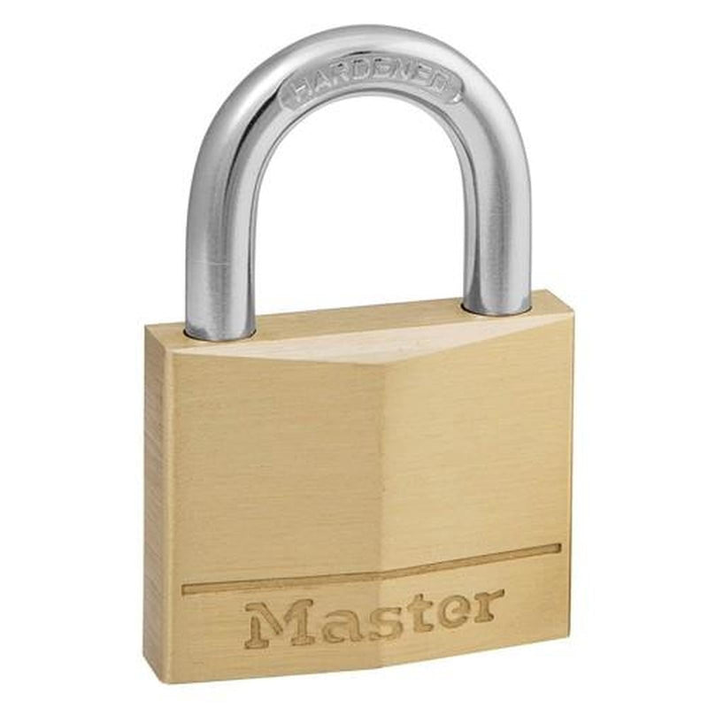 Masterlock Padlock Brass 40mm Steel Shackle (2 Pack) Masterlock - Dynamic Drive