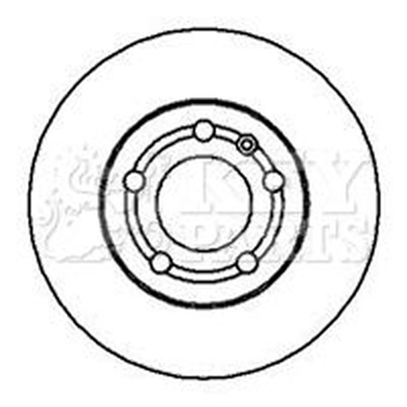 Key Parts Front Brake Vented Discs & Pads fits VW Polo III Classic 1997-1999 1.9