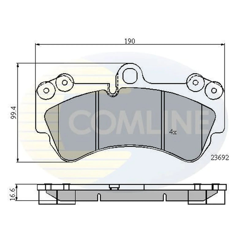 Comline Front Brake Pad Set CBP01314