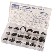 Draper Internal and External Circlip Assortment (285 Piece) 56379 Draper - Dynamic Drive