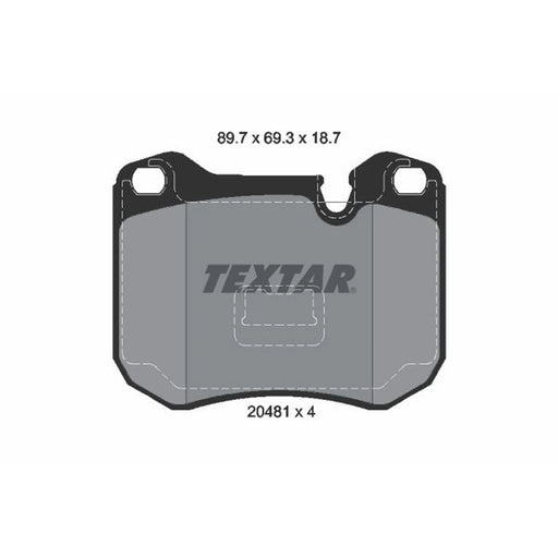 Textar Front Brake Pad Set 2048102