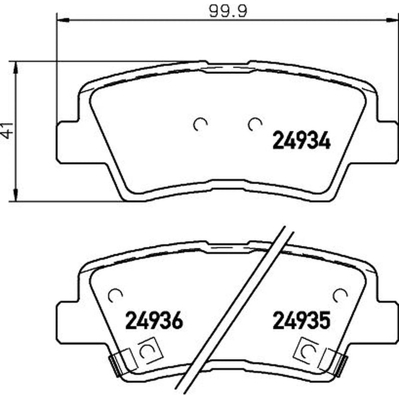 DON Rear Brake Solid Discs & Pads fits Hyundai Tucson 2004-2010 2.0 2.7