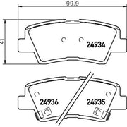 Mintex Rear Brake Solid Discs & Pads fits Kia Soul I 2009-2014 1.6