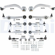 Delphi 12 x Control Arm Repair Kit Front fits Audi A6 C5 1997-2005