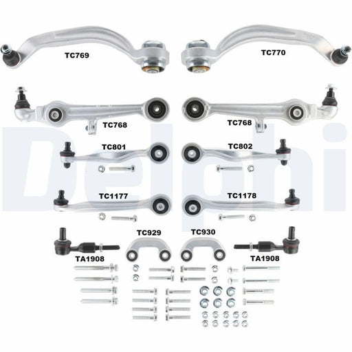 Delphi 12 x Control Arm Repair Kit Front fits Audi A6 C5 1997-2005