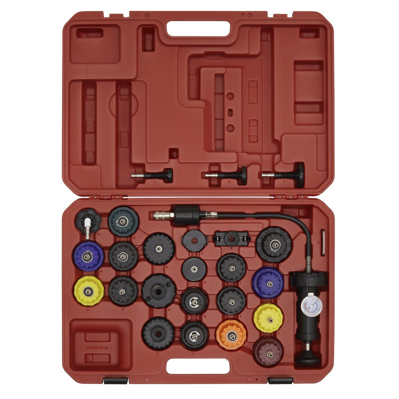 Sealey Cooling System Pressure Test Kit 25pc VS0011 Sealey - Dynamic Drive