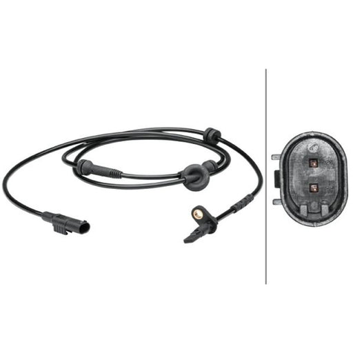 Hella ABS Wheel Speed Sensor Rear fits Fiat Punto 1999-2012