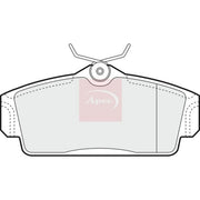 Apec Front Brake Pad Set fits Nissan Almera 2000-2006 1.5 1.8 2.2