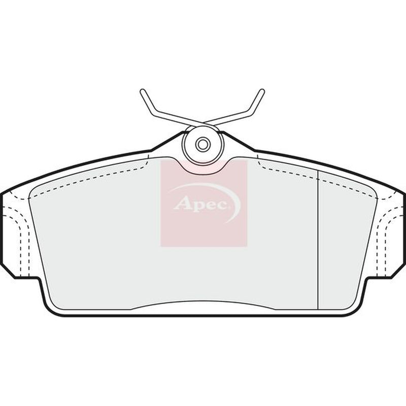 Apec Front Brake Pad Set fits Nissan Almera 2000-2006 1.5 1.8 2.2