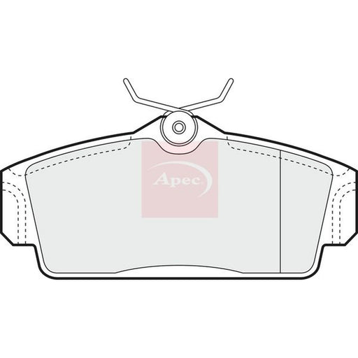 Apec Front Brake Pad Set fits Nissan Almera 2000-2006 1.5 1.8 2.2