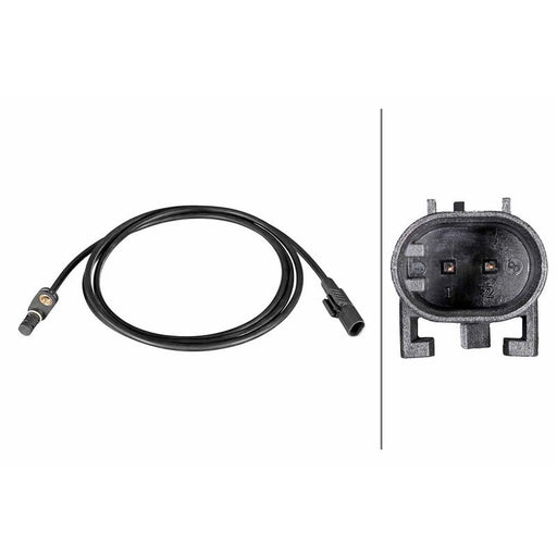 Hella ABS Wheel Speed Sensor Rear Left fits Mercedes-Benz Chassis 2006-2018