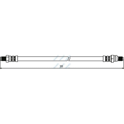Apec Brake Hydraulic Hose Line Rear fits Ford Courier Box Body 1996-2003 1.3 1.8