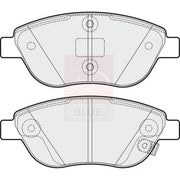 Apec Front & Rear Pads fits Fiat 500L 2012-2018 0.9 1.3 1.4 1.6