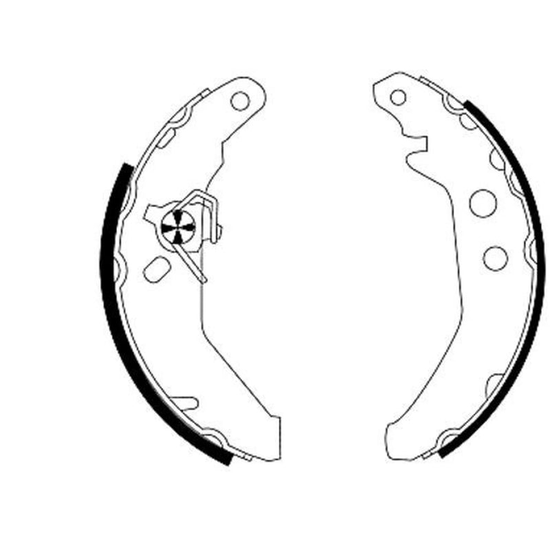 Mintex Brake Shoe Set Axle Kit fits Ford Courier Box Body/Mpv 1991-1996 1.3 1.8