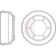 Apec Brake Drum Assembly Rear fits Ford Transit 1991-2000 2.0 2.5
