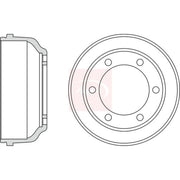 Apec Brake Drum Assembly Rear DRM9804