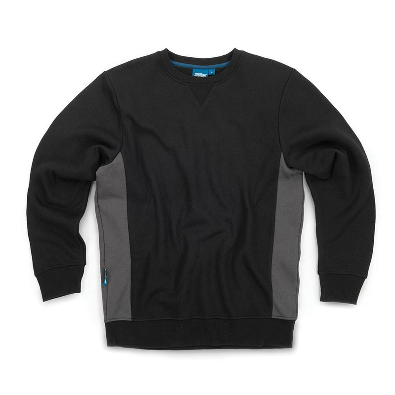 Tough Grit 2-Tone Sweatshirt Black / Charcoal XL Tough Grit - Dynamic Drive