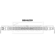 Borg & Beck Brake Hydraulic Hose Line Front Right BBH6259