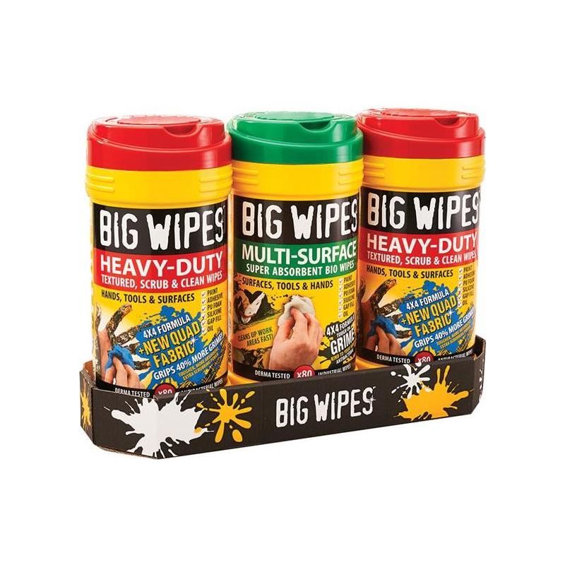 Big Wipes Triple Pack of Hand Wipes Big Wipes - NN4 Online