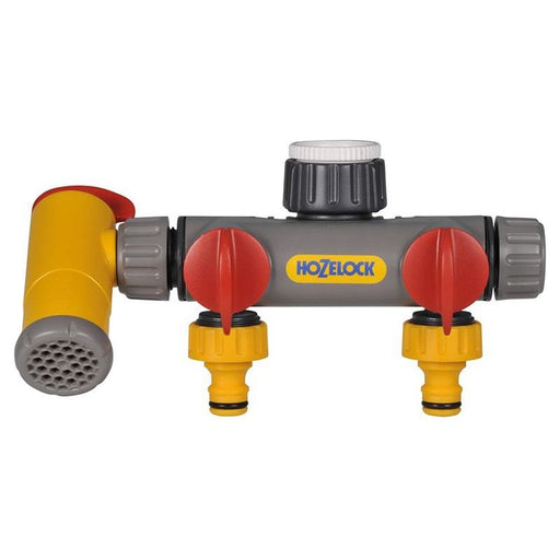 Hozelock 2250 Flowmax 3-Way Tap Connector 1/2 - 1in BSP Hozelock - Dynamic Drive