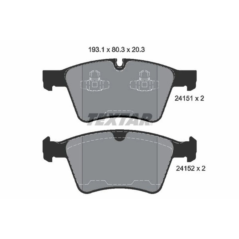 Textar Front Brake Pad Set 2415101