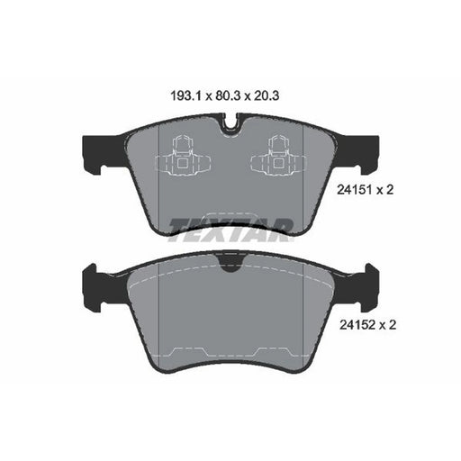 Textar Front Brake Pad Set 2415101