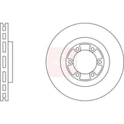 Apec 2 x Vented Brake Discs fits Hyundai Terracan 2003-2006 2.9