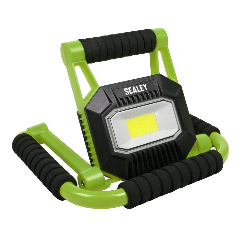 Sealey Rechargeable Portable Fold Flat Floodlight 10W COB LED Lithium-ion Sealey - Dynamic Drive
