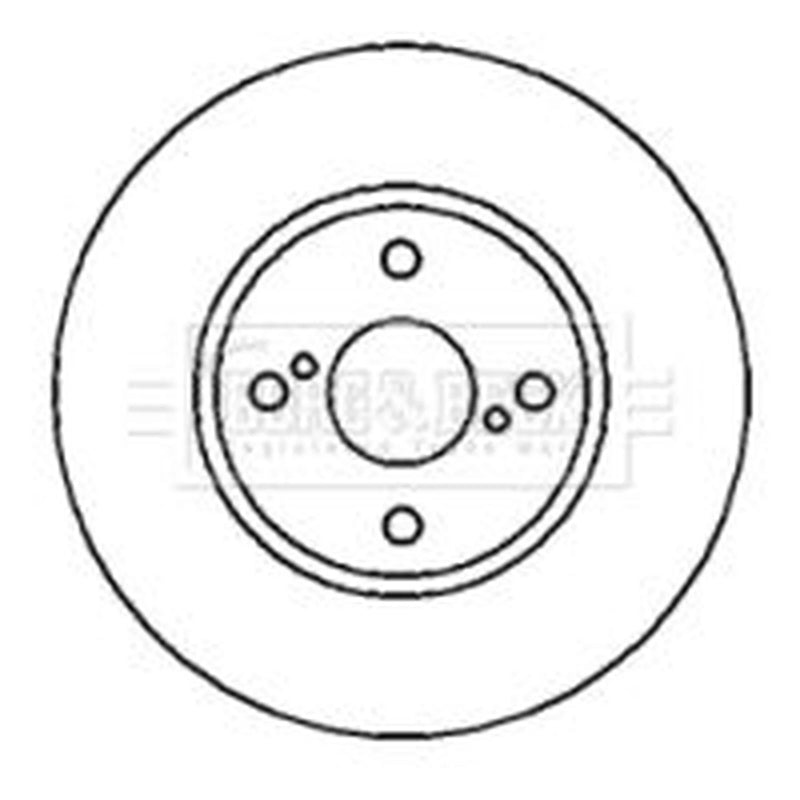 Borg & Beck Front & Rear Brake Discs & Pads fits Toyota Corolla 2001-2007
