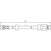NAPA Brake Hydraulic Hose Line Front NBH1051