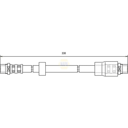NAPA Brake Hydraulic Hose Line Front NBH1051