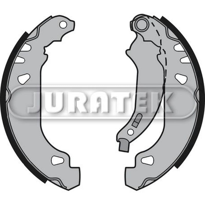 Juratek Brake Shoe Set Axle Kit Rear fits Peugeot 206 1998-2012 1.1 1.4 1.6 1.9