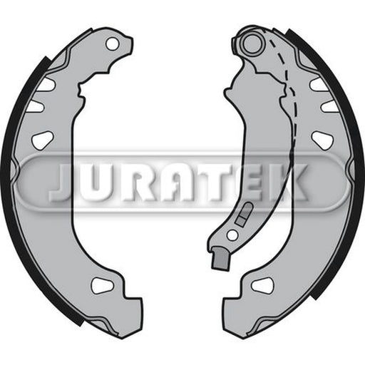 Juratek Brake Shoe Set Axle Kit Rear fits Peugeot 206 1998-2012 1.1 1.4 1.6 1.9