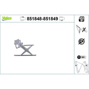 Valeo Electric Window Regulator Lifter Left Front 851848
